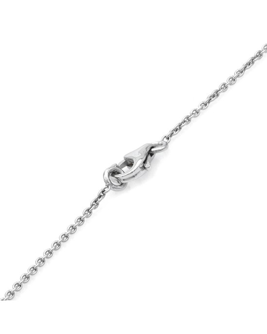 Diamond X Drop on Cable Chain Necklace